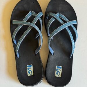 Teva Mush Black and Blue Sandals